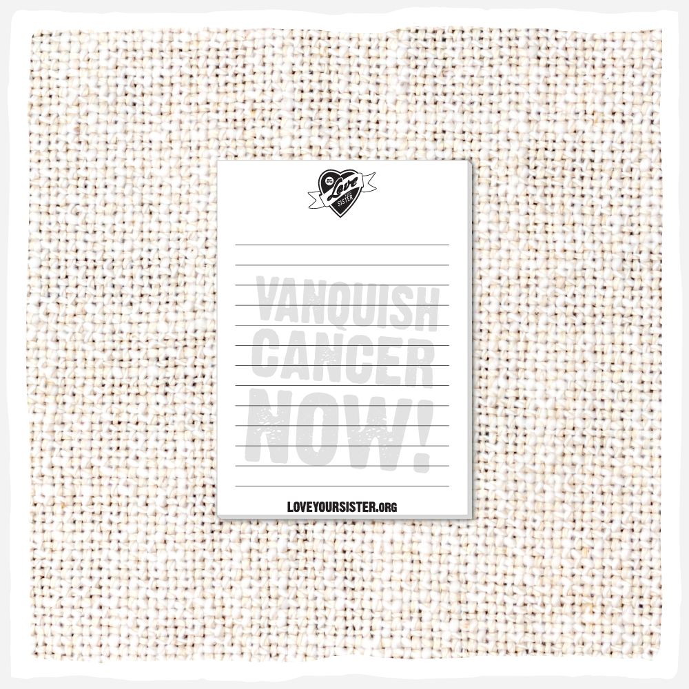 Notepad - Vanquish Cancer Now!, Size: A6