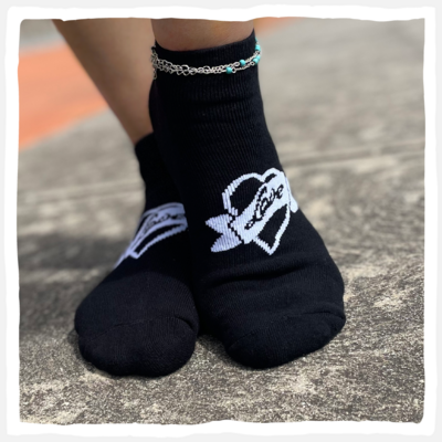 Black Sweary Ankle Socks