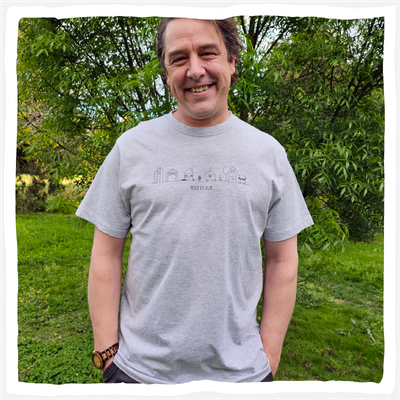 Village Logo Grey Marle Tee