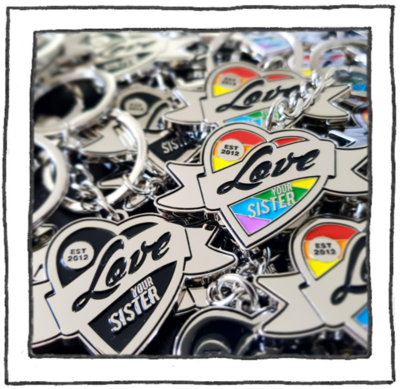 Amazing Keyrings - Black Logo