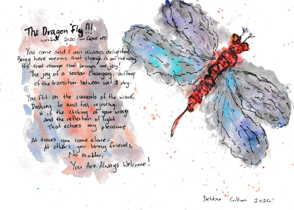 Debbie Gillon - 'The Dragon Fly' Print - Shipping May