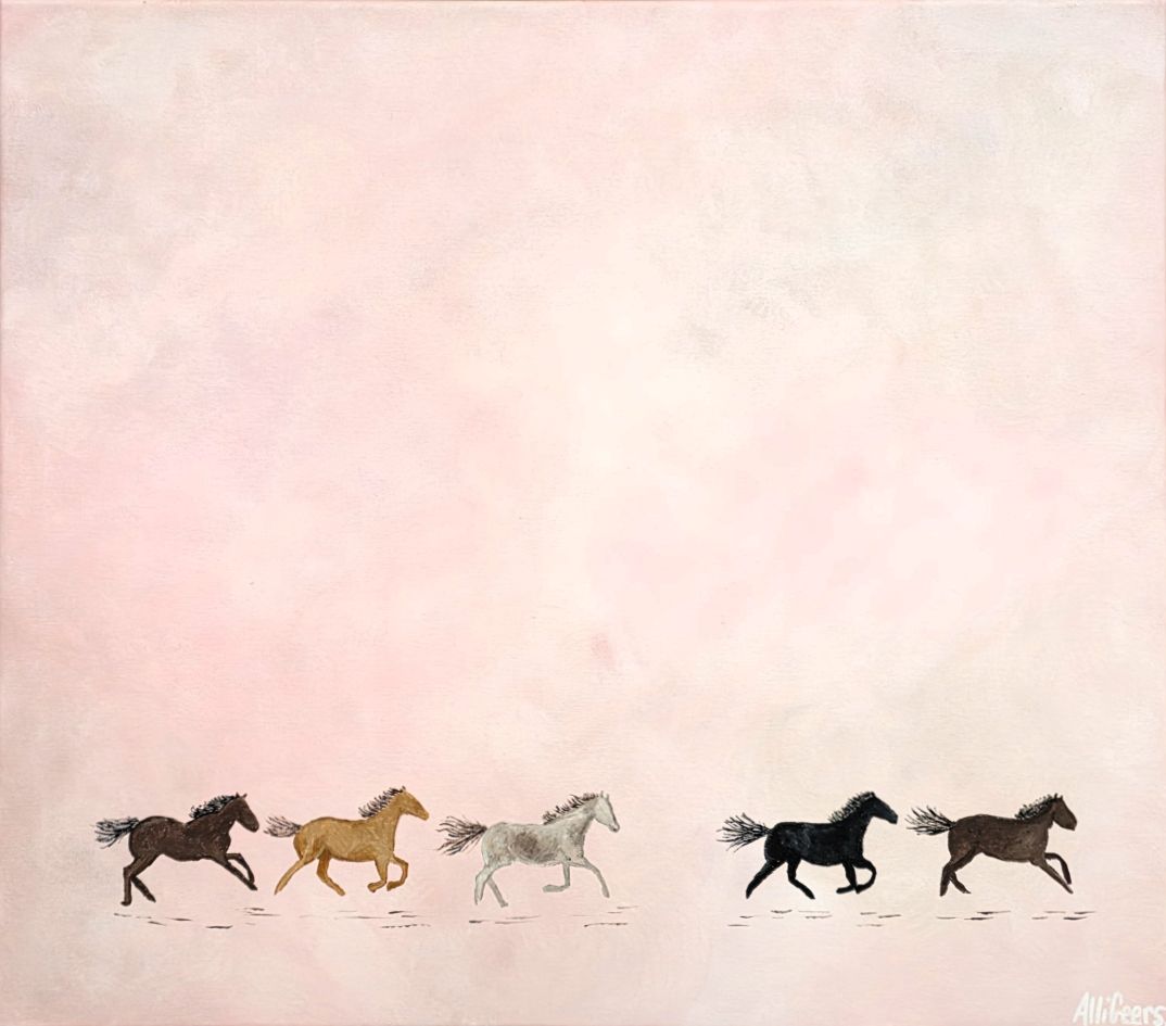 Alli Geers - 'Five Shades of Neigh' Print - Shipping May
