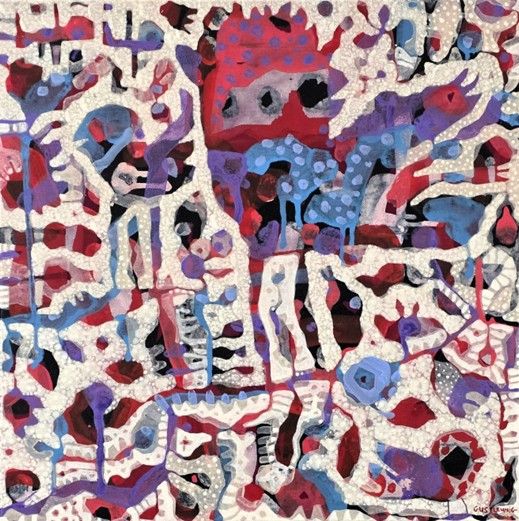 Gus Leunig - 'Blue Wing' Print - Shipping May