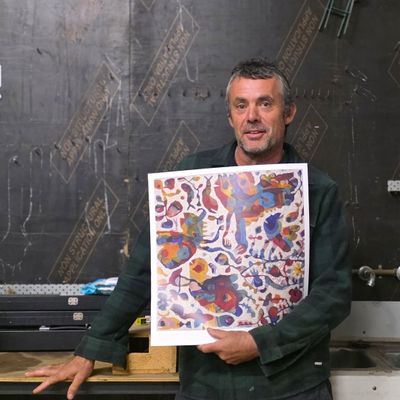 Gus Leunig - 'Blue Wing' Print