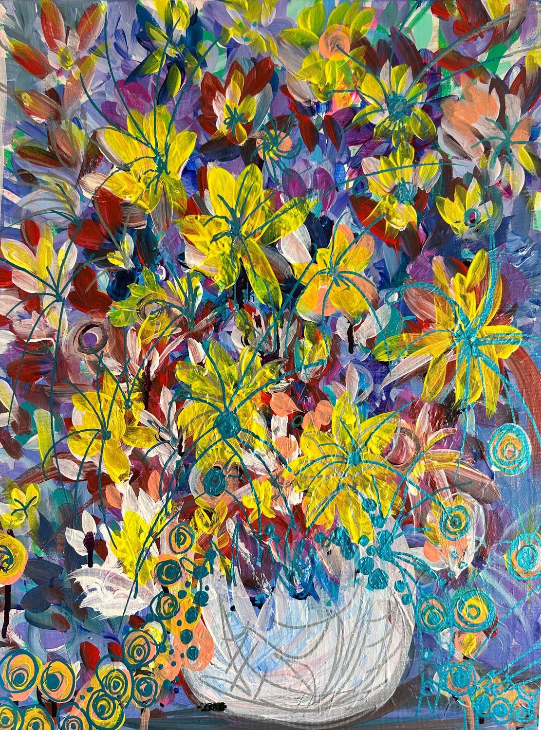 Toni Tapp Coutts - 'Blue Joy' Print - Shipping May