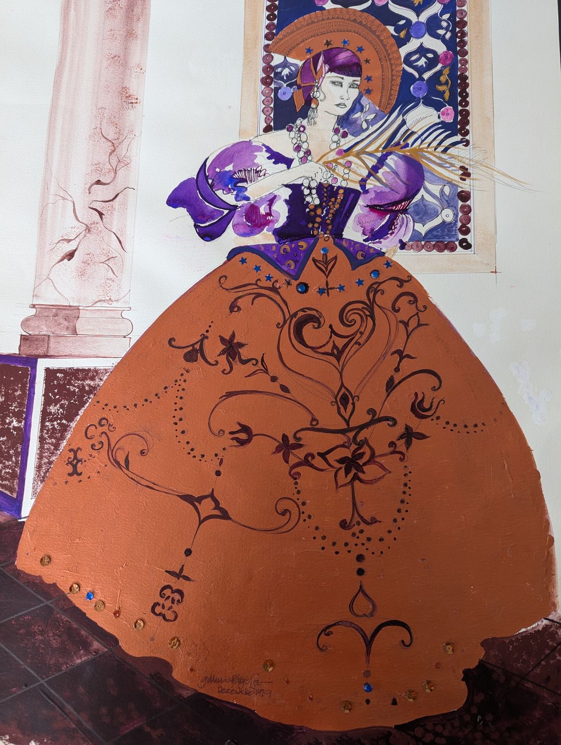 Gillian Page-Lee - 'Queen of Wands' Print - Shipping May