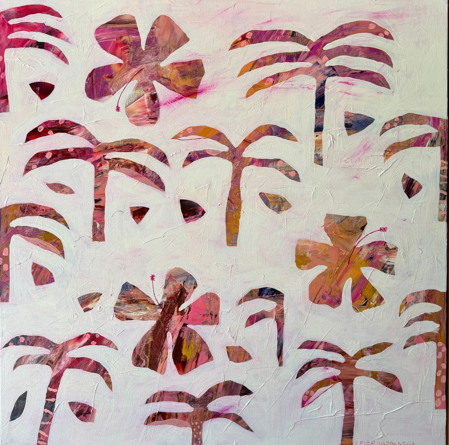 Leigh Vardanega - 'Hibiscus Crush' Print - Shipping May