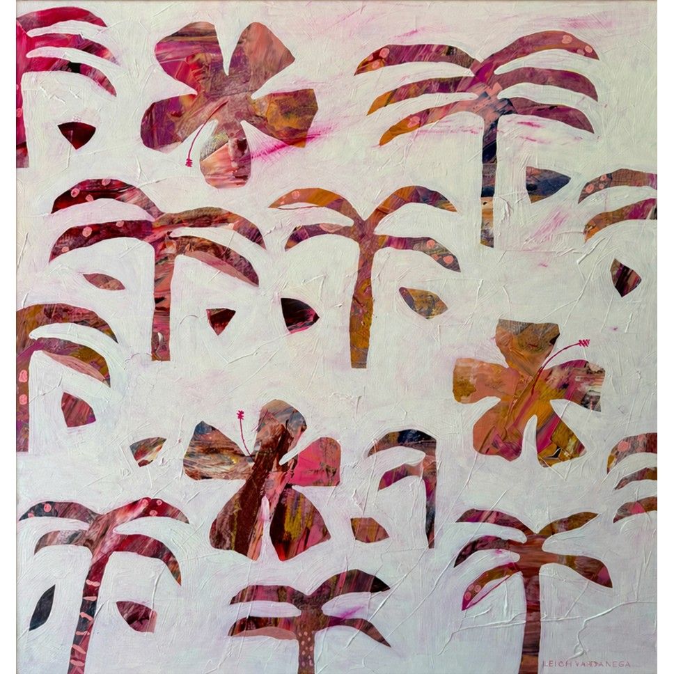Leigh Vardanega - 'Hibiscus Crush' Print - Shipping May