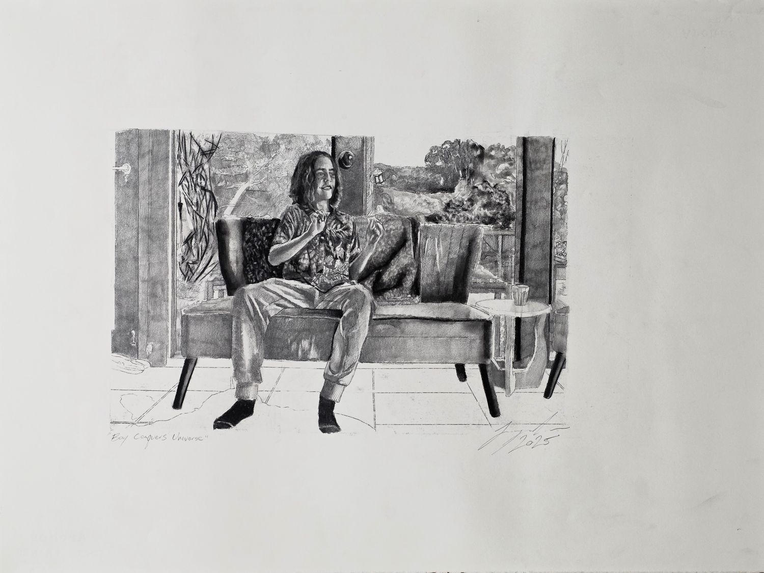 Jeremy Eden - 'Boy Conquers Universe' Print - Shipping May