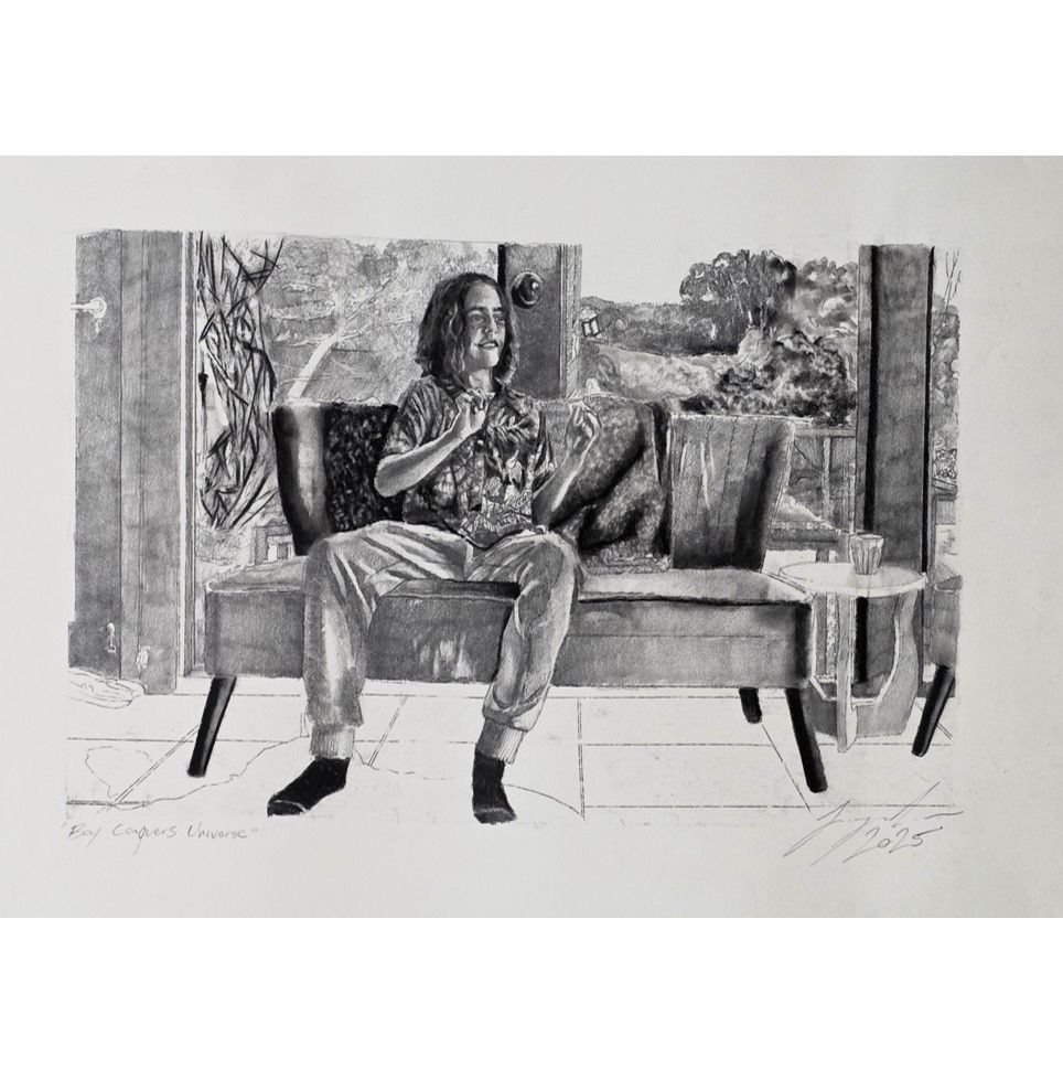 Jeremy Eden - 'Boy Conquers Universe' Print - Shipping May