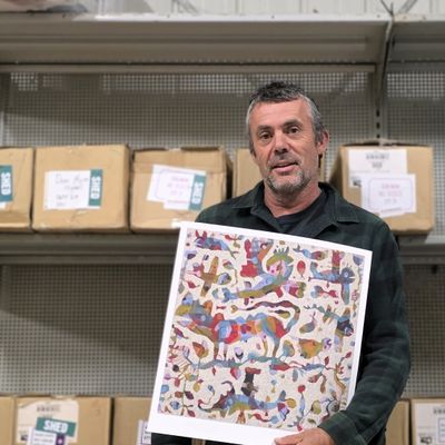 Gus Leunig - 'Thomas in the Clouds' Print