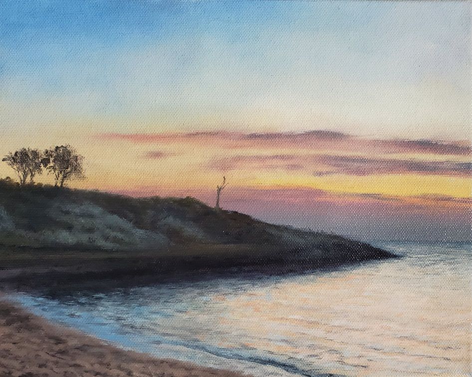 Jeremy Drake 'Twilight at Green Point' Print - Shipping May