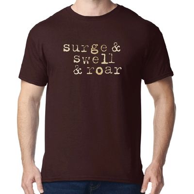 Surge and Swell and Roar Graphic Tee - Dark Chocolate Surge and Swell and Roar Graphic Tee - Dark Chocolate