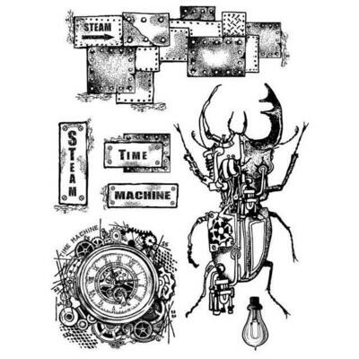 Time Machine Stamp Set - Time Machine - Mechanical Fantasy by Antonis Tzanidakis