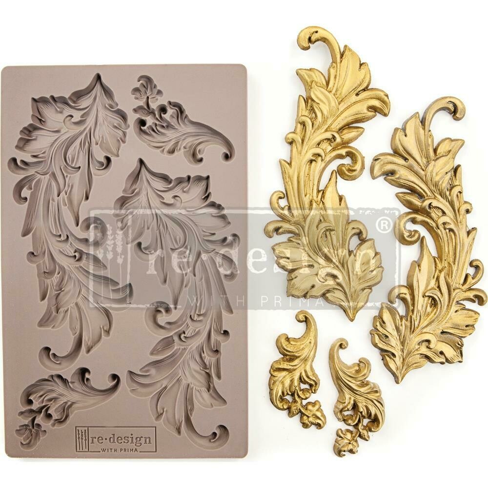 Prima Marketing Decor Mould - Baroque Swirl - Re-design 5"×8"