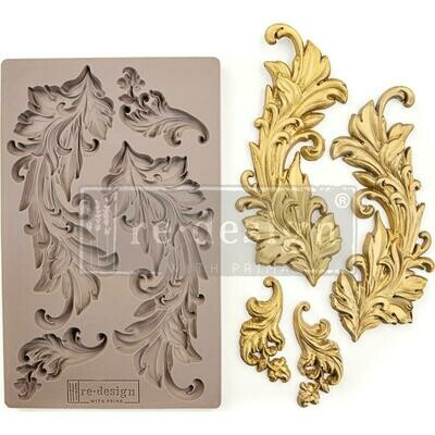 Prima Marketing - Re-Design Decor Mould - 5&quot;x8&quot; - Baroque Swirl 