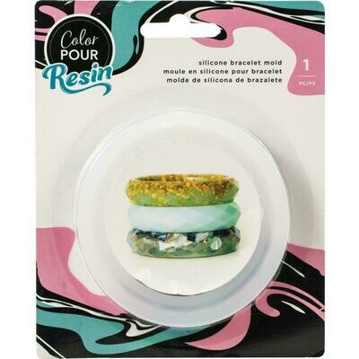 Colour Pour Resin Mould - Facet Bangle Bracelet