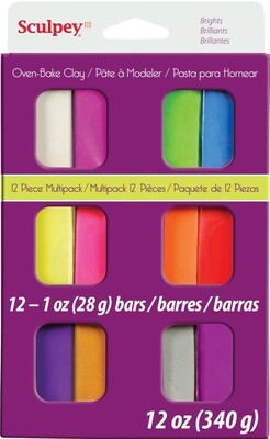 Sculpey® III Multipack Polymer Clay - 12 pc - Brights