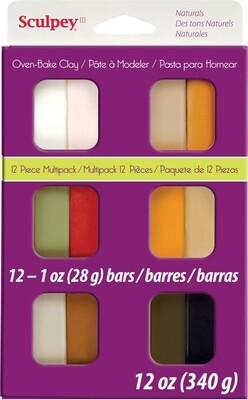 Sculpey® III Multipack Polymer Clay - 12 pc - Naturals