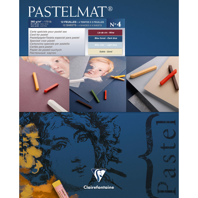 PASTELMAT 360g PASTEL PAPER PAD No.4 - 24x30cm