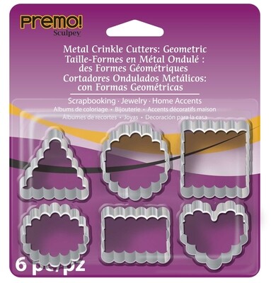 Premo Sculpey® Metal Crinkle Cutters - Polymer Clay