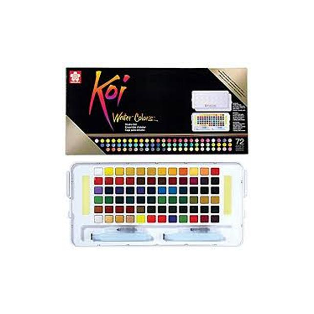 Koi Watercolour Field Box - 72 Assorted