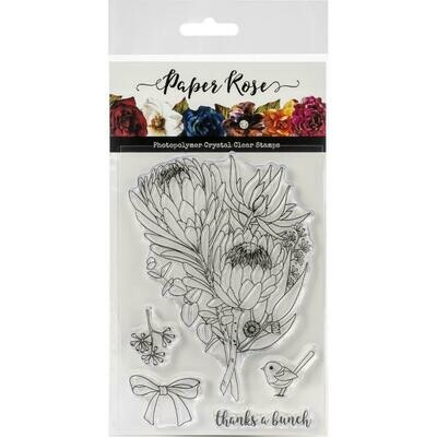 Paper Rose - Clear Stamp Set - Thanks a Bunch 