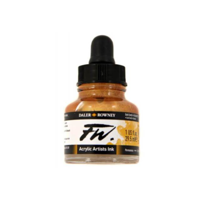 Daler- Rowney FW Acrylic Artist&#39;s Ink - Gold Imitation 29.5ml