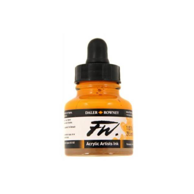 Daler- Rowney FW Acrylic Artist&#39;s Ink - Indian Yellow 29.5ml