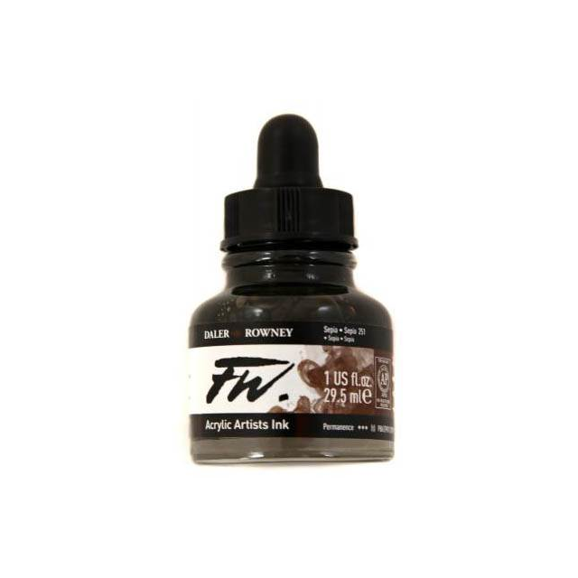 Daler- Rowney FW Acrylic Artist&#39;s Ink - Sepia 29.5ml