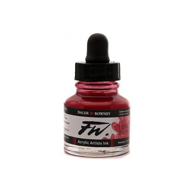Daler- Rowney FW Acrylic Artist's Ink - Crimson 29.5ml
