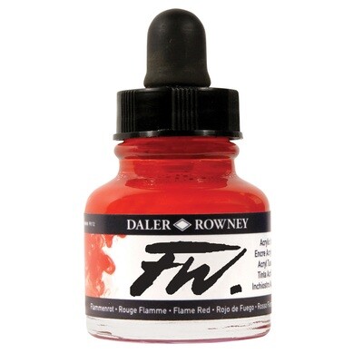 Daler- Rowney FW Acrylic Artist&#39;s Ink - Flame Red 29.5ml