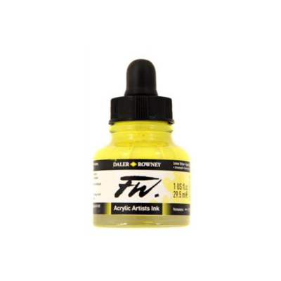 Daler- Rowney FW Acrylic Artist&#39;s Ink - Lemon Yellow 29.5ml