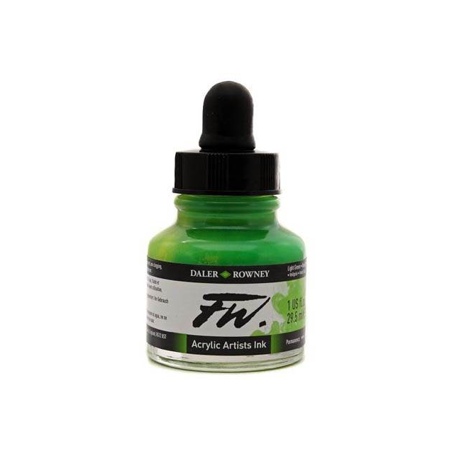 Daler- Rowney FW Acrylic Artist&#39;s Ink - Light Green 29.5ml