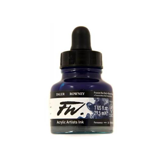 Daler- Rowney FW Acrylic Artist&#39;s Ink - Prussian Blue Hue 29.5ml