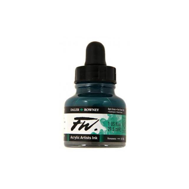 Daler- Rowney FW Acrylic Artist's Ink - Dark Green 29.5ml