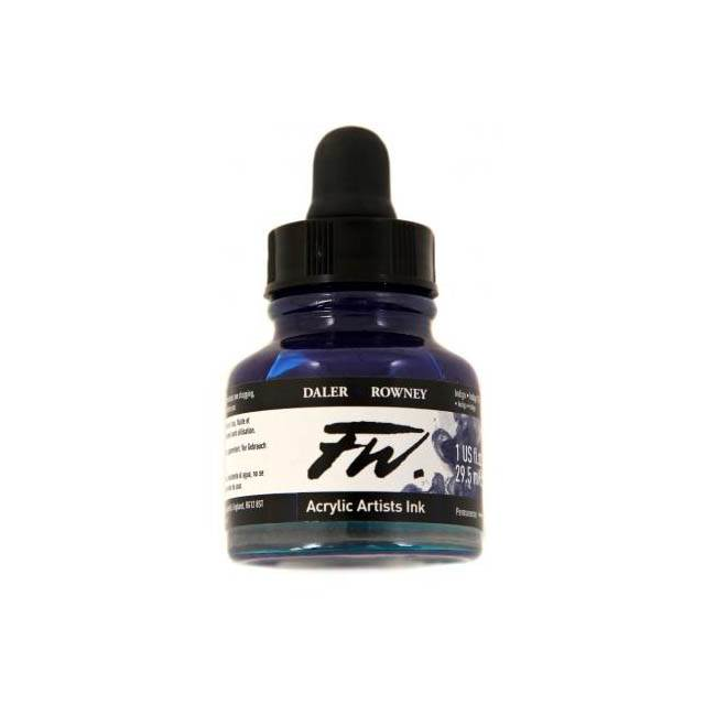 Daler- Rowney FW Acrylic Artist&#39;s Ink - Indigo 29.5ml