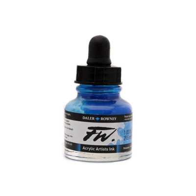 Daler- Rowney FW Acrylic Artist&#39;s Ink - Process Cyan 29.5ml