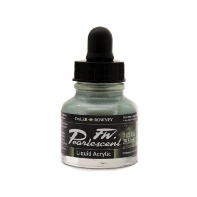 Daler-Rowney FW Pearlescent Acrylic Ink - Silver Moss 29.5ml