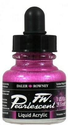 Daler-Rowney FW Pearlescent Acrylic Ink - Sundown Magenta 29.5ml