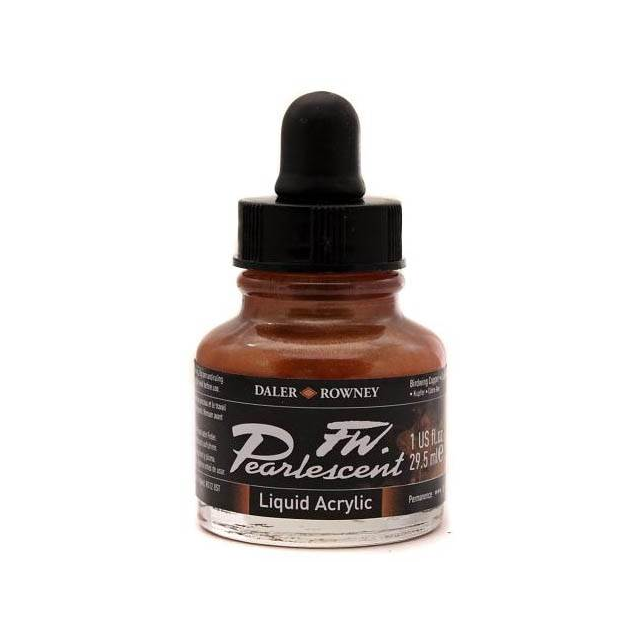 Daler-Rowney FW Pearlescent Acrylic Ink - Birdwing Copper 29.5ml