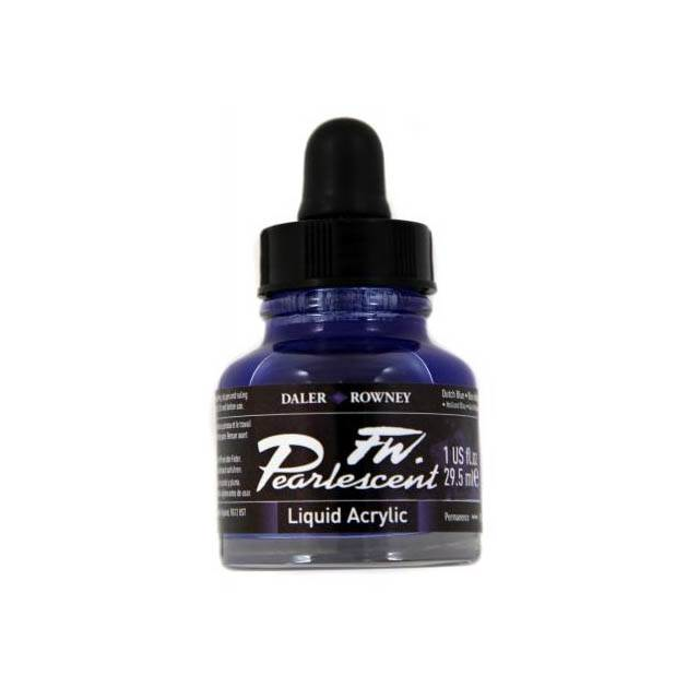 Daler-Rowney FW Pearlescent Acrylic Ink - Dutch Blue 29.5ml