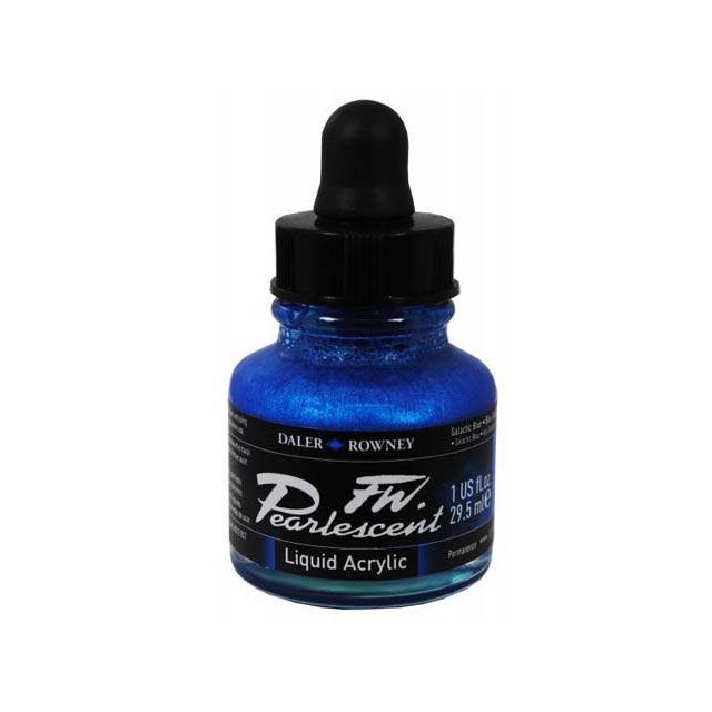 Daler-Rowney FW Pearlescent Acrylic Ink - Galactic Blue 29.5ml