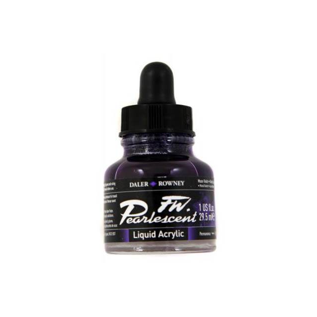 Daler-Rowney FW Pearlescent Acrylic Ink - Moon Violet 29.5ml