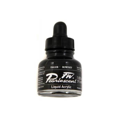 Daler-Rowney FW Pearlescent Acrylic Ink - Black Pearl 29.5ml