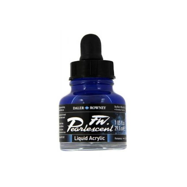 Daler-Rowney FW Pearlescent Acrylic Ink - Sky Blue 29.5ml