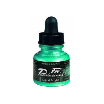 Daler-Rowney FW Pearlescent Acrylic Ink - Waterfall Green 29.5ml