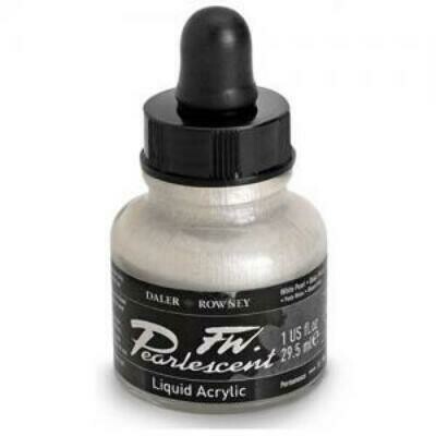 Daler-Rowney FW Pearlescent Acrylic Ink - White Pearl 29.5ml