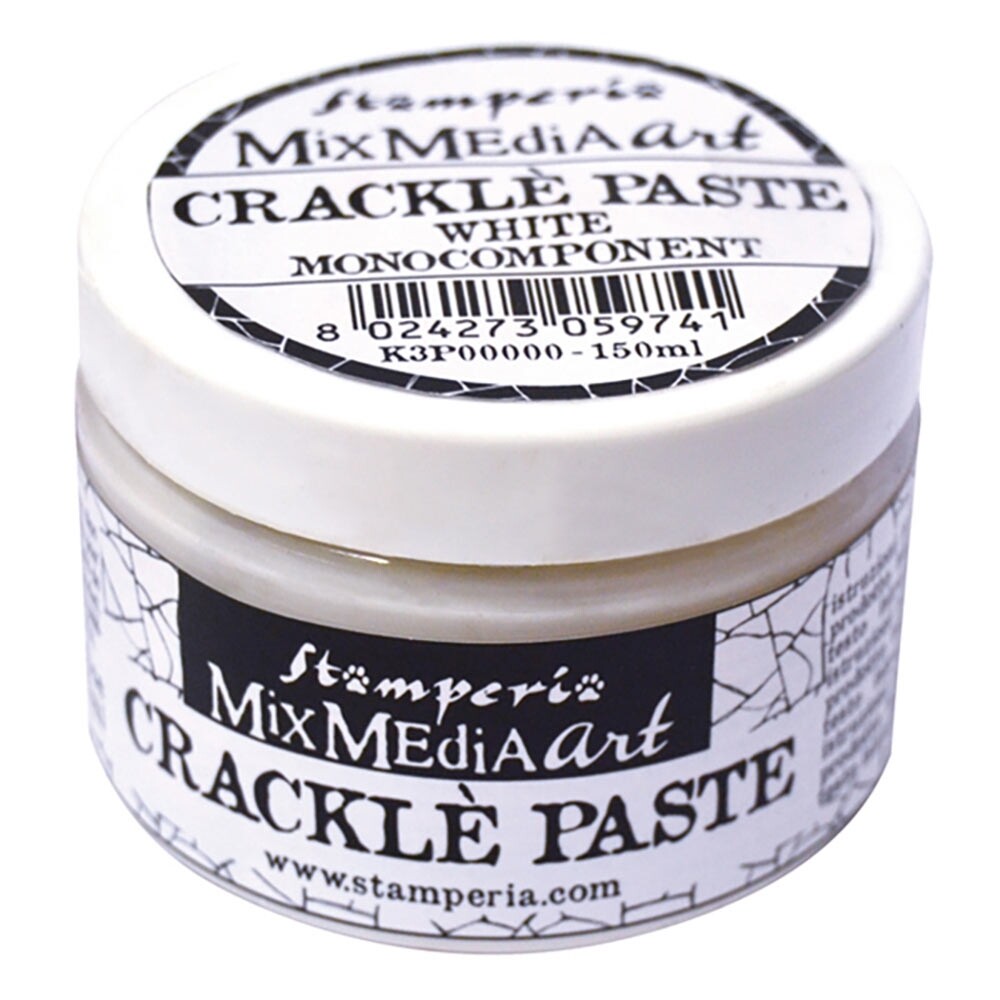 Stamperia - Crackle Paste - White 150ml