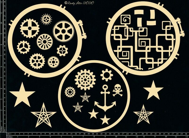 Dusty Attic Lost World – Chipboard Set (2 piece)